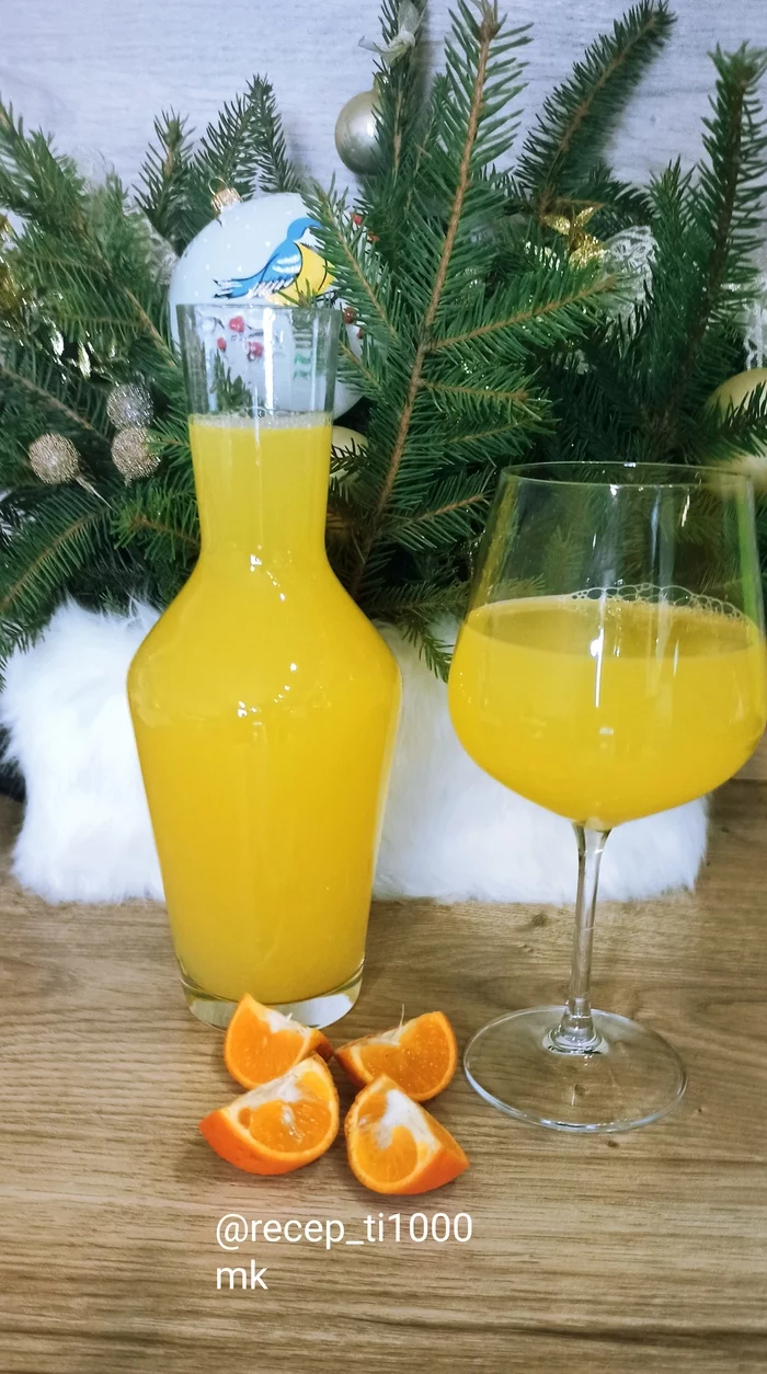 Orange drink (non-alcoholic) - My, Beverages, Recipe, Cooking, Orange, Food, Longpost, Kitchen