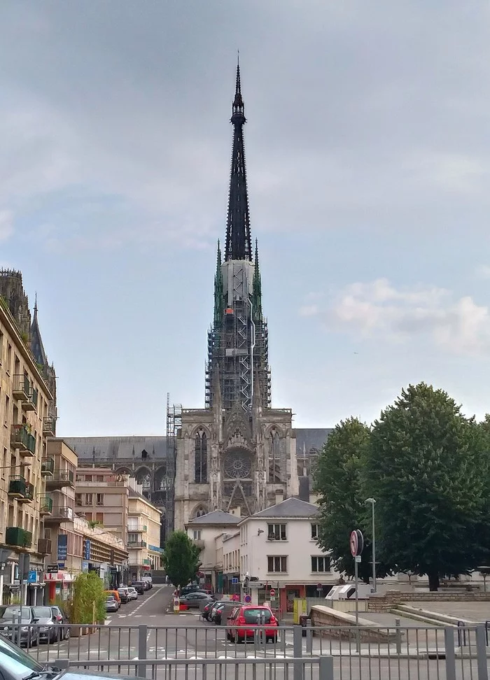 Rouen, France. Part one - My, Rouen, France, The cathedral, Travels, Clock, Towers, faience, Longpost, Joan of Arc