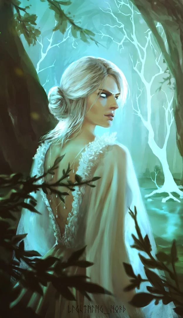 Elder Blood - Art, Ciri, Witcher, The Witcher 3: Wild Hunt, Lightning_nord