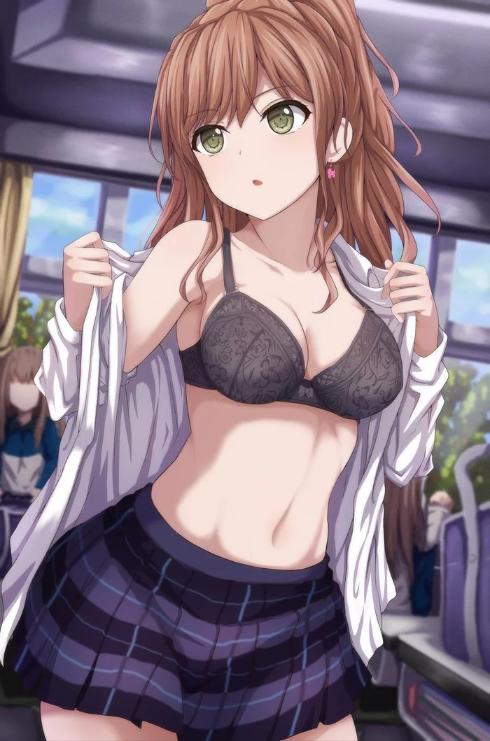 Imai Lisa - NSFW, Anime, Anime art, Bang Dream!, Imai Lisa, Bra, Breast