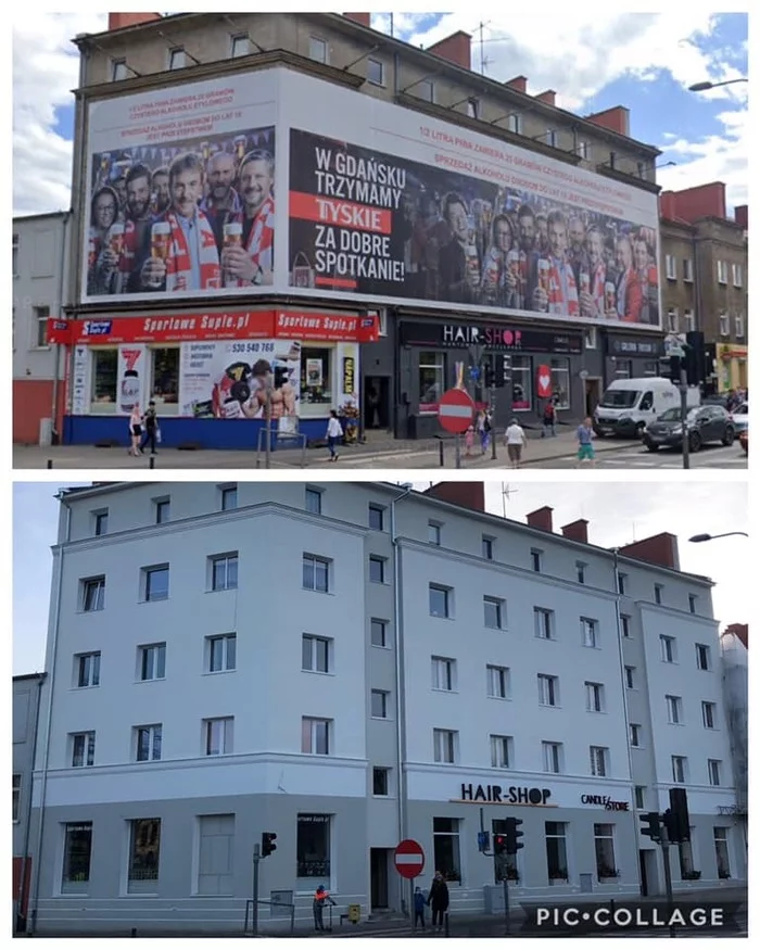 Transformation of Polish cities after the dismantling of advertising banners and billboards - Architecture, Advertising, Billboard, Poland, Transformation, Longpost, It Was-It Was