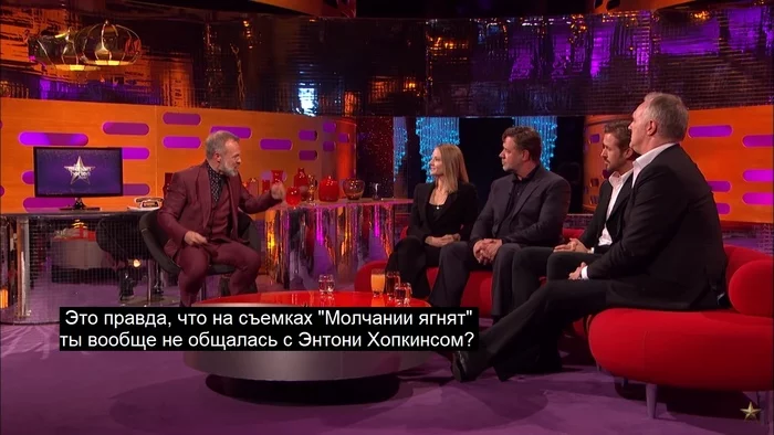 Silence of the Lambs - Anthony Hopkins, Jodie Foster, Silence of the Lambs, Actors and actresses, Celebrities, Storyboard, The Graham Norton Show, Movies, , 90th, Longpost, Hannibal Lecter