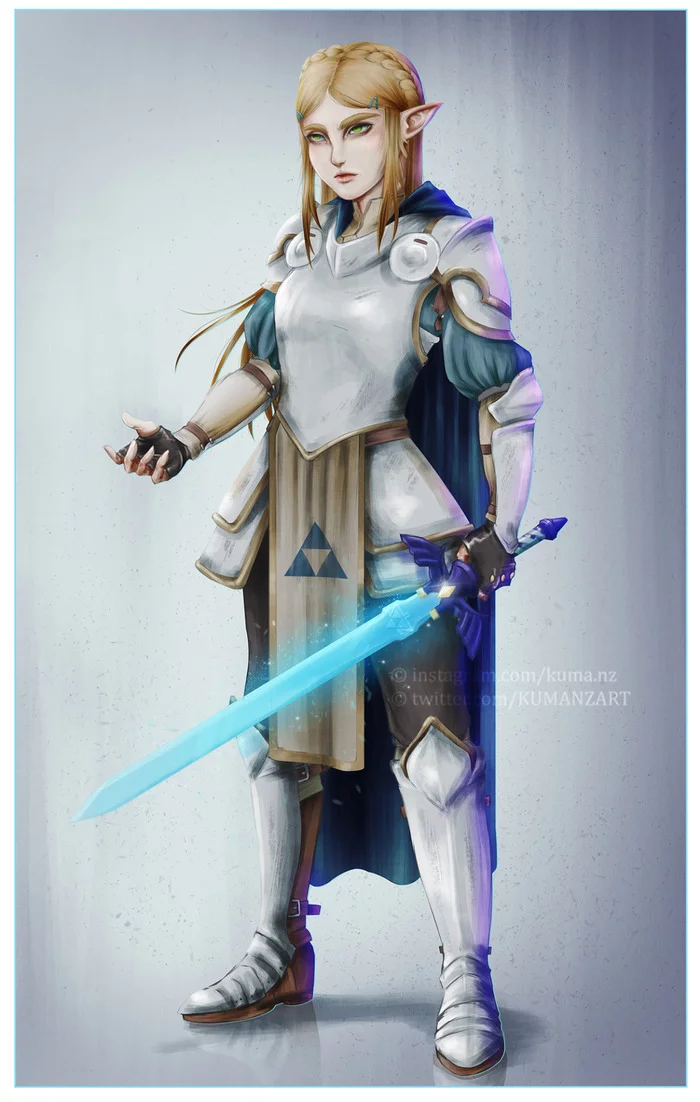 Zelda in armor - Art, Fan art, The legend of zelda, Princess zelda, Nintendo, Longpost