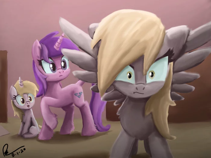 Страж - My Little Pony, Derpy Hooves, Dinky Hooves, Amethyst Star