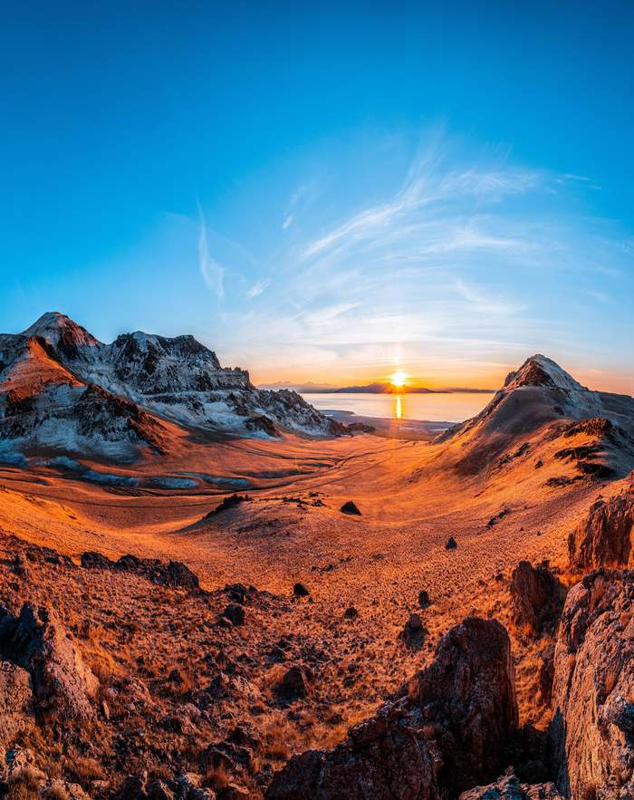 Antelope Island, USA - Nature, The photo