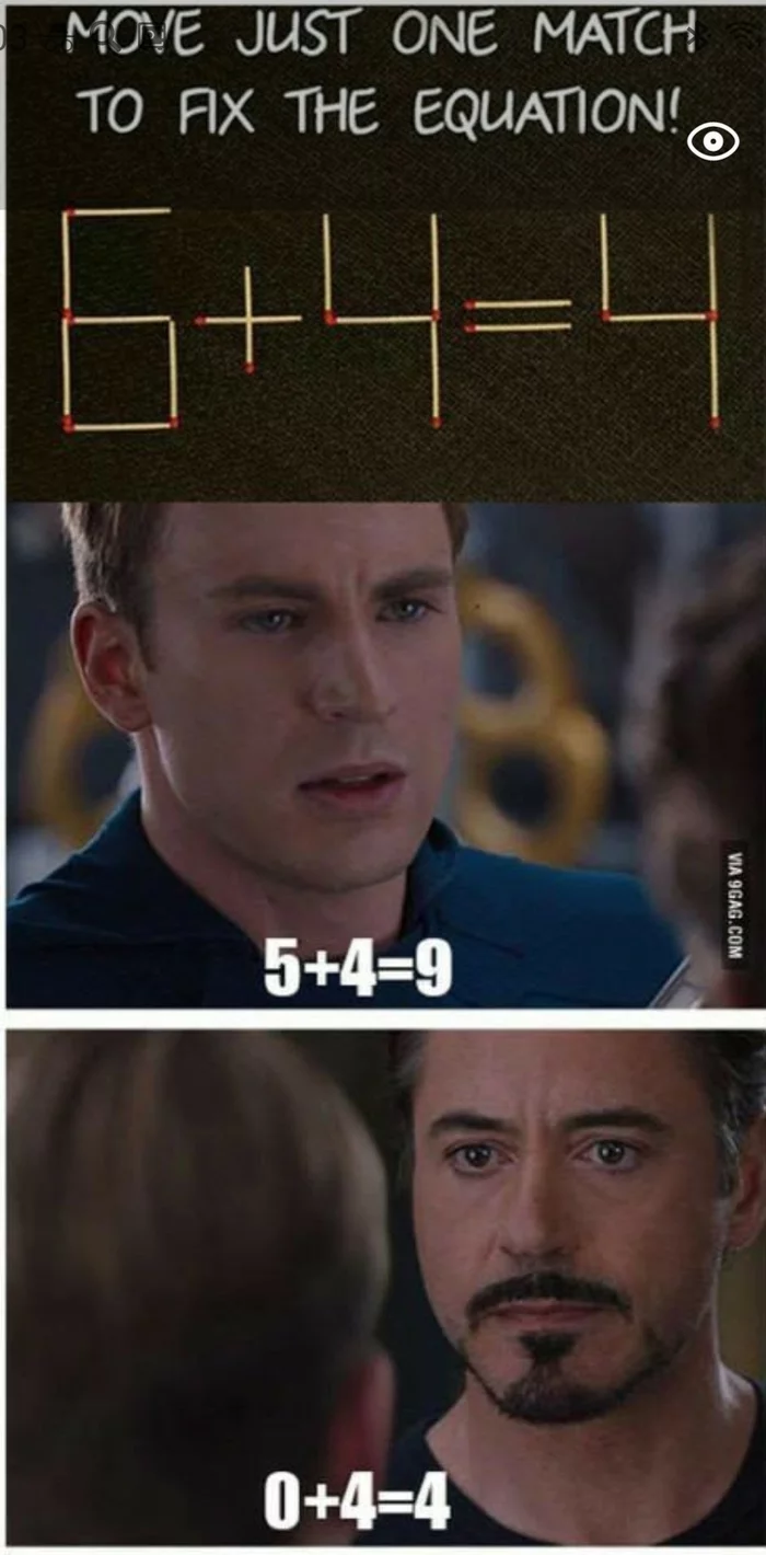 Find the third solution - Captain America, Tony Stark, Matches, Mystery