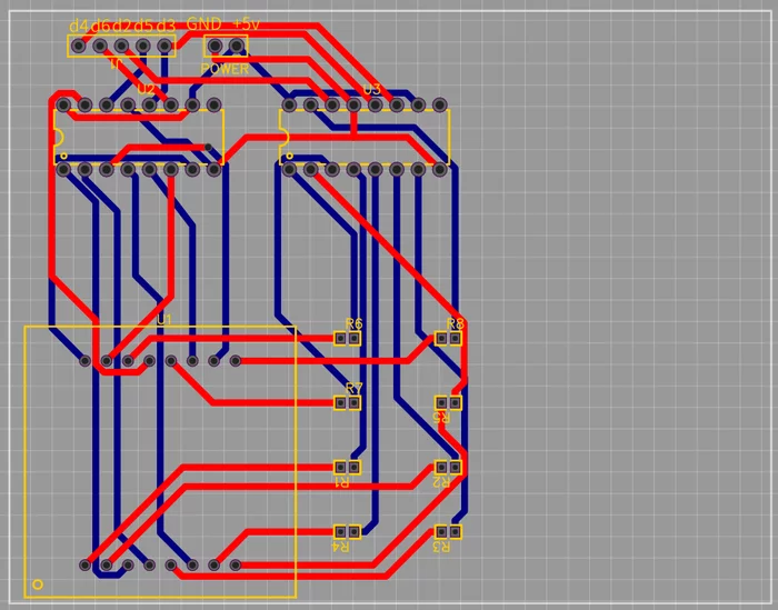 Improving the 8x8 Matrix for Arduino Using Shift Registers - My, Arduino, Needlework, With your own hands, Video, GIF, Longpost, Needlework with process, Reply to post