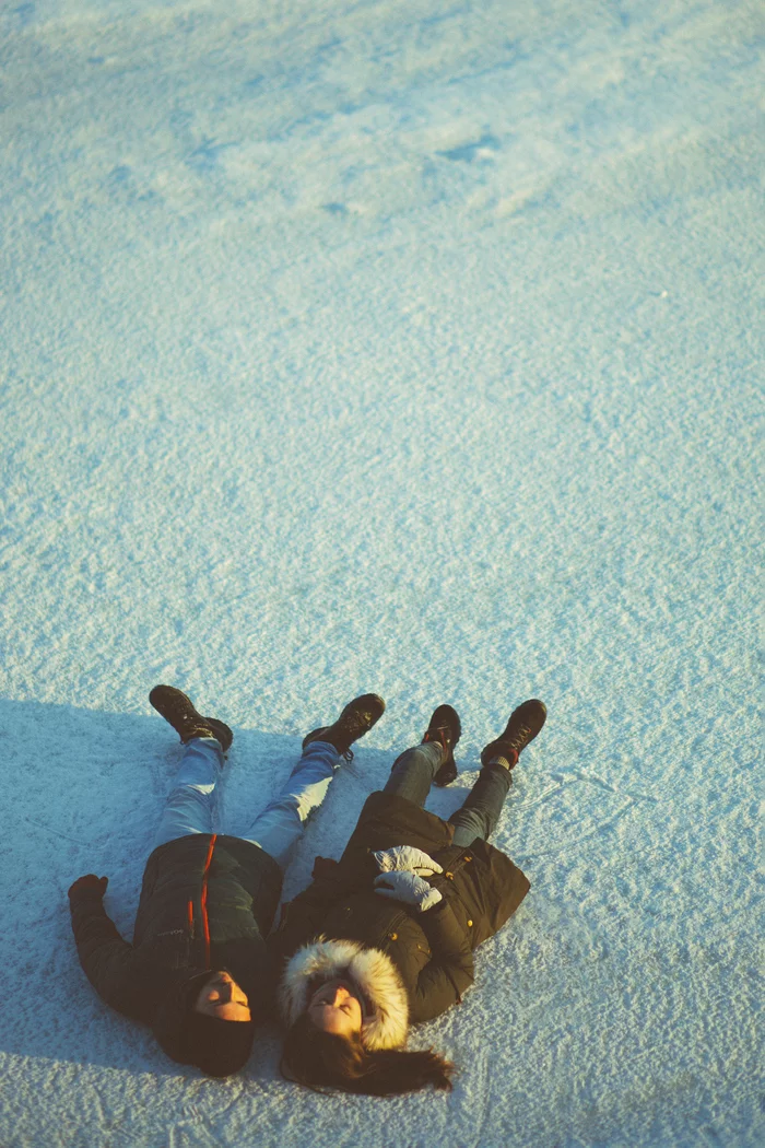 Walk on ice - My, The photo, Ice, Winter, Snow, Pair, PHOTOSESSION, Eternal Sunshine of the Spotless Mind, Longpost