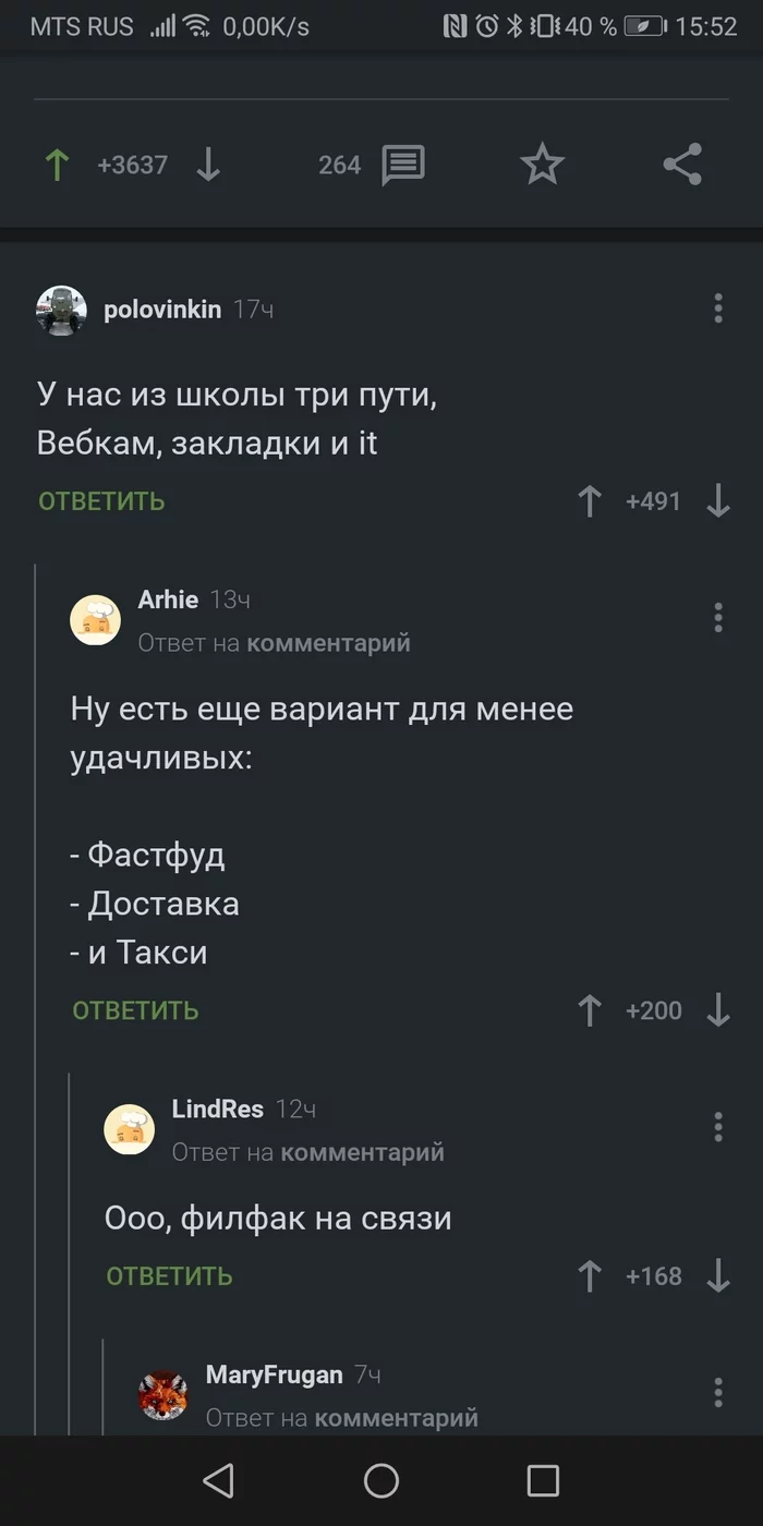 Филфак на связи))) - Скриншот, Школа, Закладки, IT, Вебкам-Модель, Путь, Комментарии