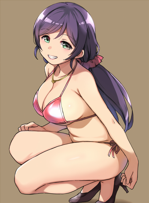 in bathing suits - NSFW, Anime, Hand-drawn erotica, Swimsuit, MILF, Boobs, Longpost, Animal ears, Anime art