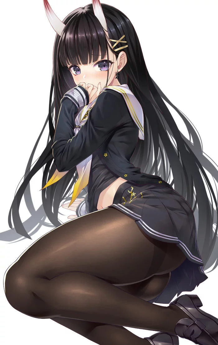 Noshiro - NSFW, Anime, Anime art, Azur lane, Noshiro, Tights