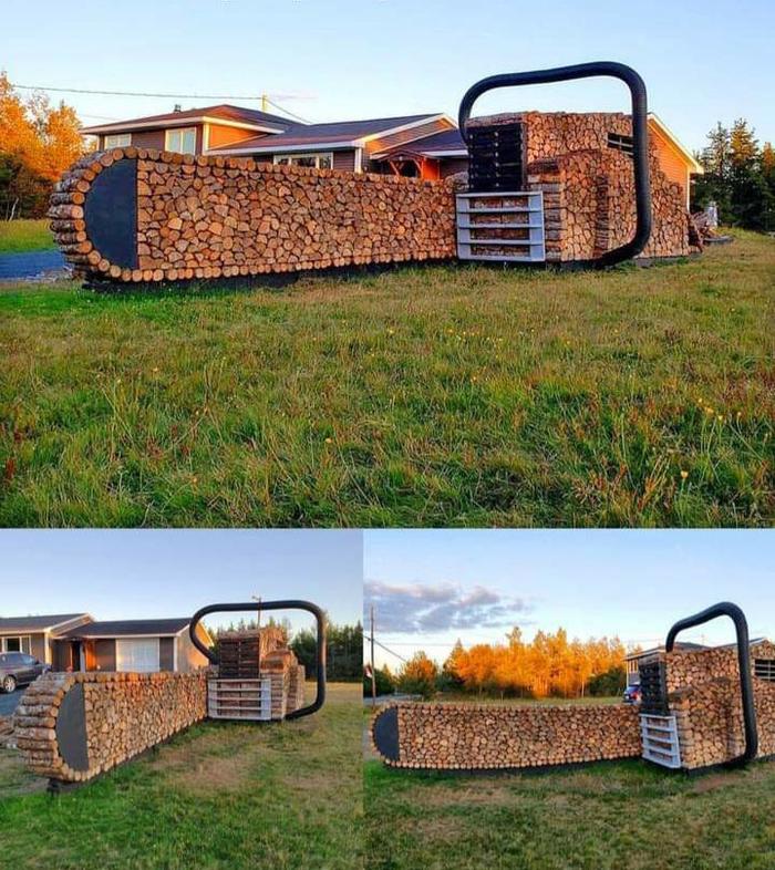 Woodpile - Creative, Polennitsa, Saw