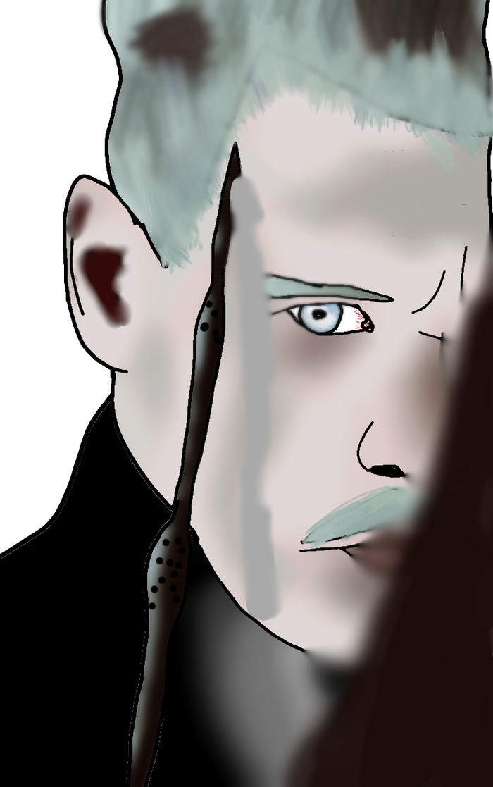 Я нарисовала самого главного волшебника гриндевальда !