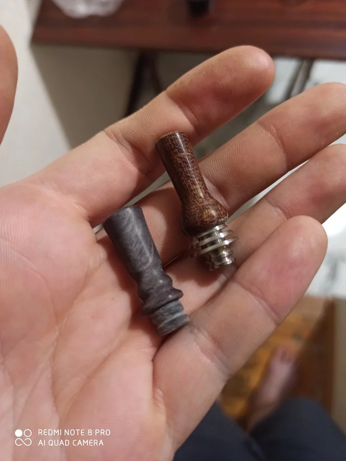 DIY drip tips, progress - My, Needlework without process, Turning machine, Vape, E-cigarettes, With your own hands, Longpost