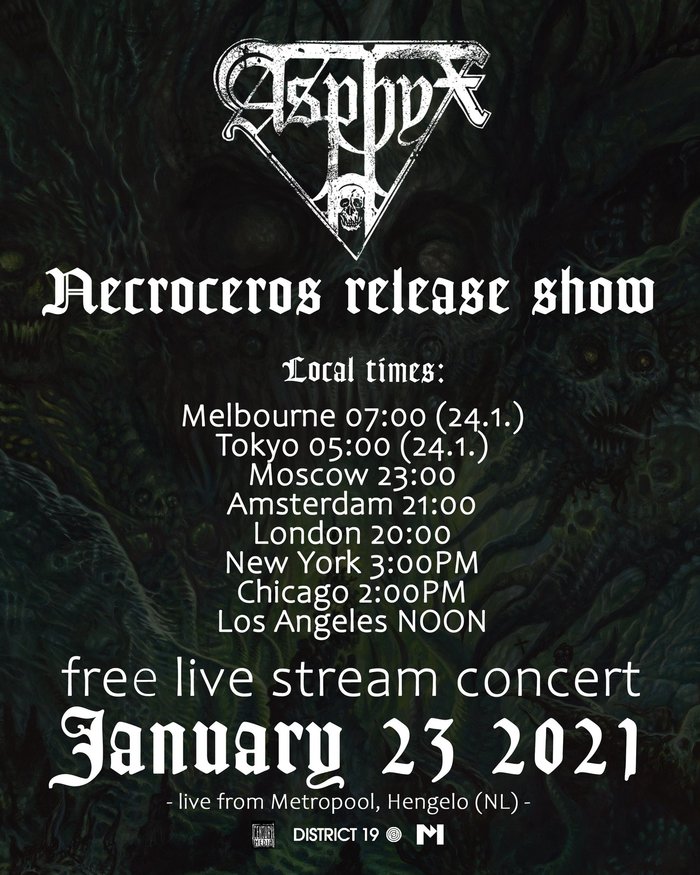 Asphyx -Necroceros Album Release Show Asphyx, Death Metal,  (), 