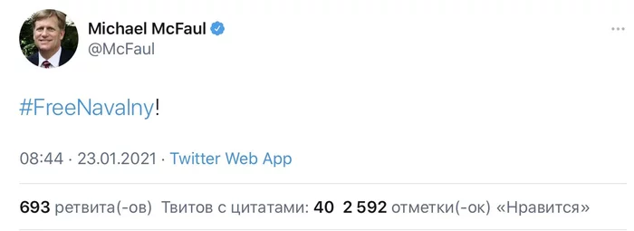 Just Mr. McFaul - My, Politics, Russia, Protest, Alexey Navalny, Hypocrisy, USA, Lie, Twitter, Negative, Michael McFaul, Longpost