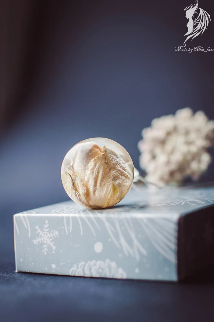 Spheres and hemispheres made of epoxy resin - My, Handmade, Epoxy resin, Plants, Needlework without process, Pendant, Earrings, Nika_kiss, Longpost