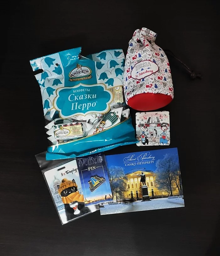 Greetings from St. Petersburg #1. Exchange St. Petersburg-Minsk - My, Secret Santa, Gift exchange, Gift exchange report