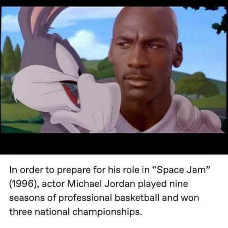 Space jam - Michael Jordan, , 9GAG, Translation, Christian Bale, Humor, Space Jam