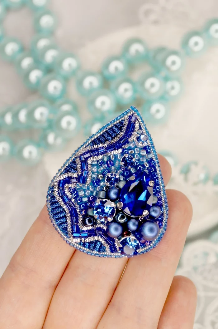 If I knew it would be like this - Brooch, Decoration, Handmade, Beads, Needlework without process