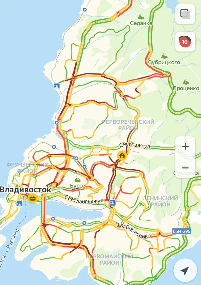 Vladivostok. But nothing new - My, Yandex Traffic, Vladivostok