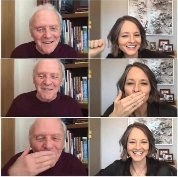 Jodie Foster and Anthony Hopkins congratulate each other over the phone on the 30th anniversary of the release of The Silence of the Lambs - Silence of the Lambs, Jodie Foster, Anthony Hopkins, Self-isolation, Congratulation, Celebrities, Actors and actresses