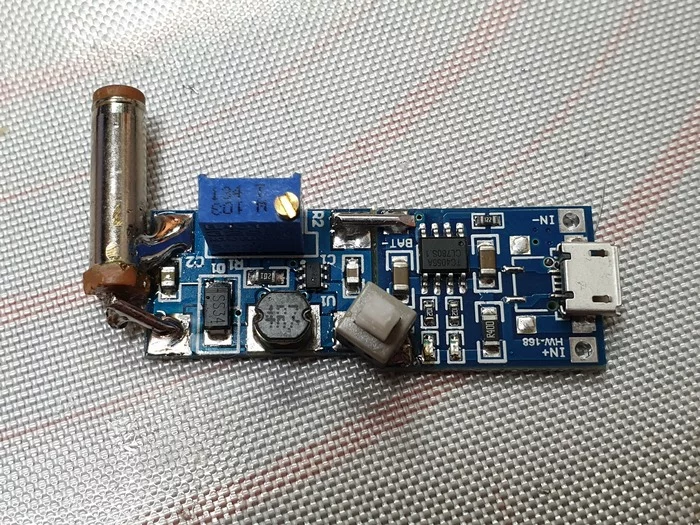 Battery for oscilloscope. Details about the converter. Versatile and repeatable :) - My, Battery, 18650 battery, Oscilloscope, Modernization, Longpost