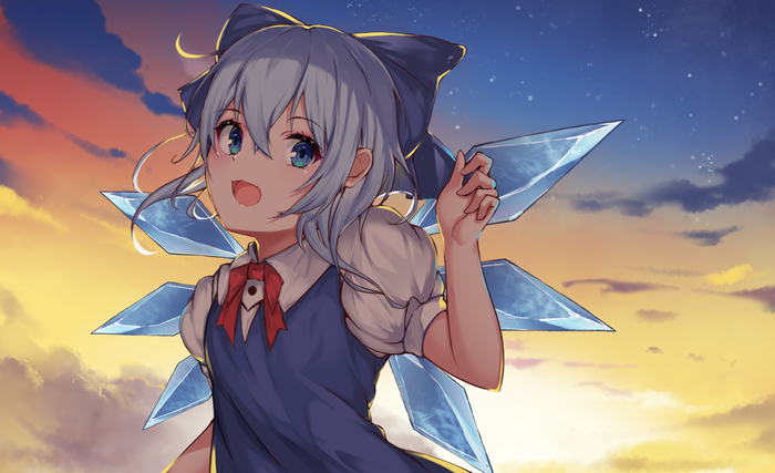Cirno Touhou, Anime Art, , Cirno