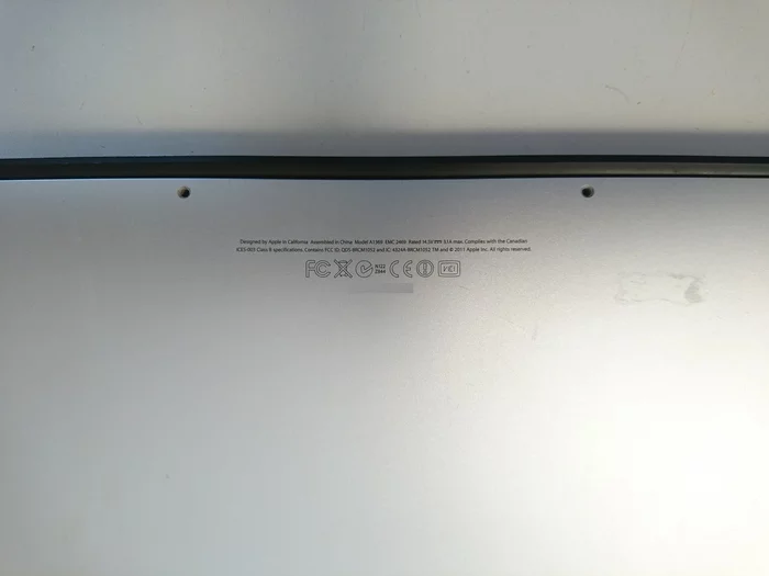 Начинающий водолаз MacBook Air (13-inch, Mid 2011) - Моё, Macbook, Ремонт ноутбуков, Залитик, Длиннопост