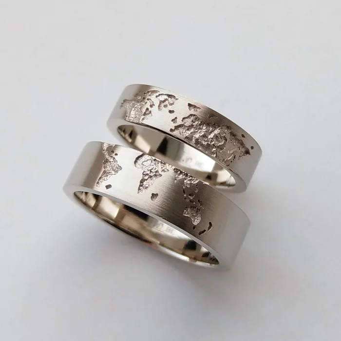 Rings Map of the World - My, Wedding ring, Ring, Jewelry, Оригинально, World map