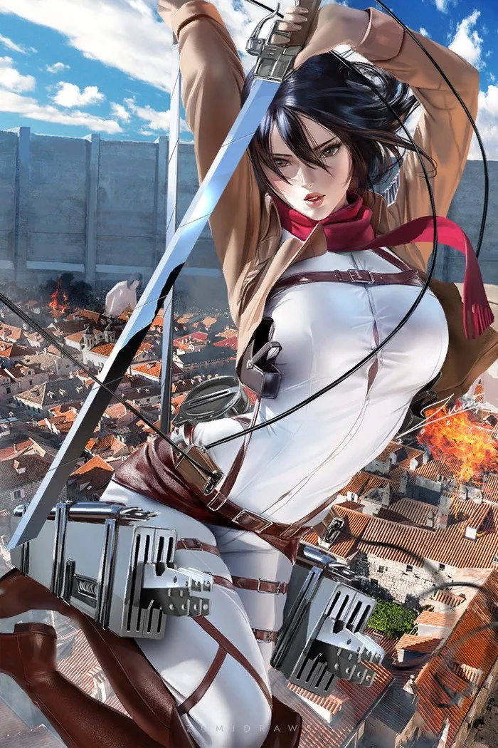 Mikasa - Attack on titan, Anime, Anime art, Mikasa Ackerman, Zumidraws