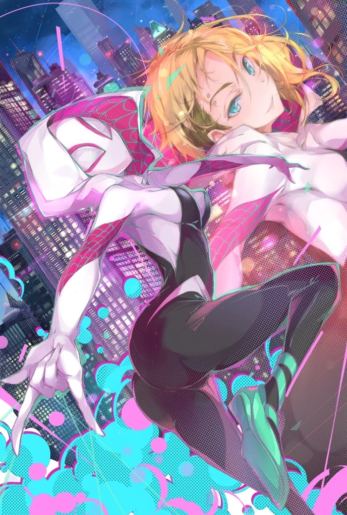 Spider Gwen - Gwen Stacy, Spiderman, Art