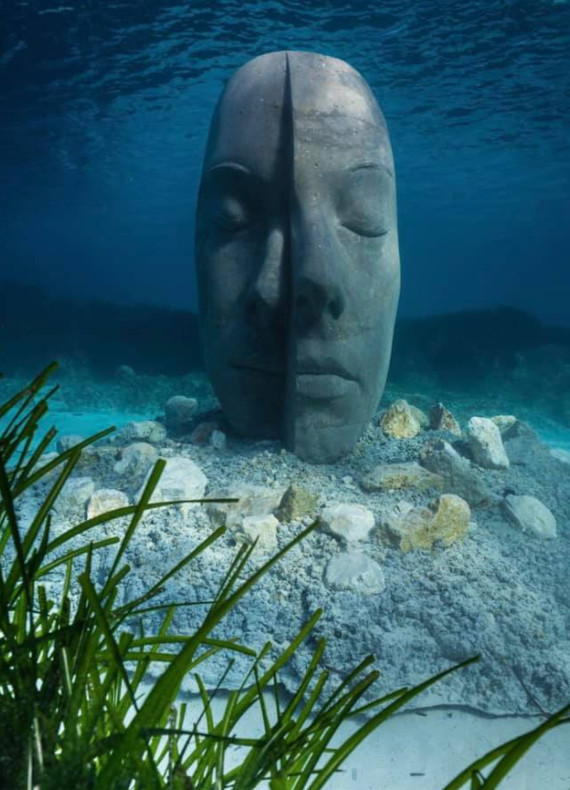 A unique underwater eco-museum opened in Cannes - Ecology, Ocean, Who lives at the bottom of the ocean, Biosphere, Art, Sculpture, Longpost
