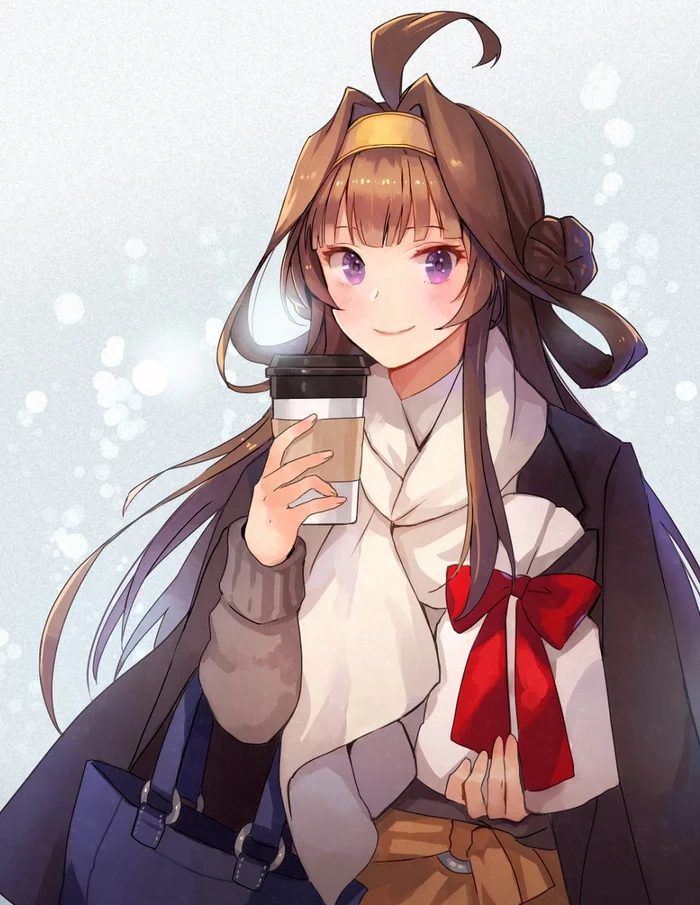 Kongou - Kantai collection, Kongou, Anime, Anime art, Art, Girls