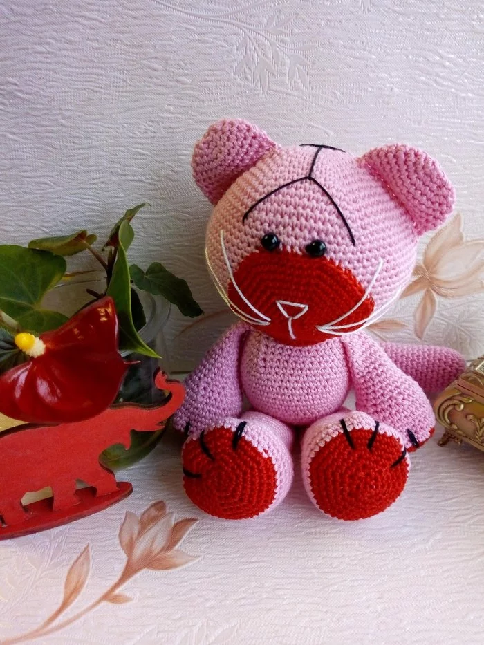 Life isn't the same without a cat! - My, Handmade, Crochet, Toys, cat, Longpost