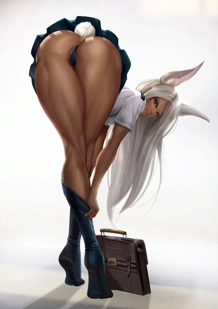 Мируко - NSFW, Boku no Hero Academia, Miruko, Animal Ears, Anime Art, Аниме, Арт, Эротика, Felox08