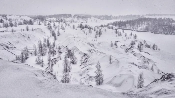 Romantsevskie Mountains in winter - My, Mobile photography, Landscape, Konduki, Winter, The mountains