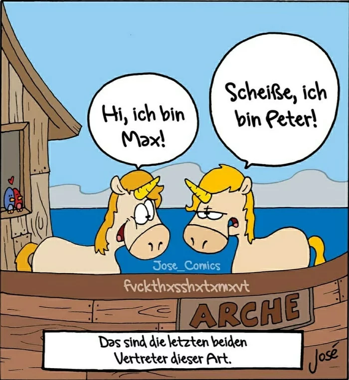 Why are unicorns extinct? - , Unicorn, Comics, Deutsch, German