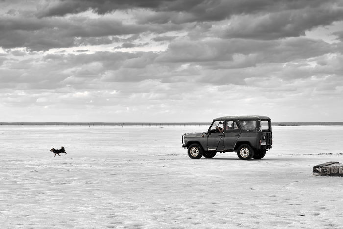 Baskunchak and his UAZ - My, Travel across Russia, Travels, Baskunchak, Astrakhan Region, Salt Lake, Longpost