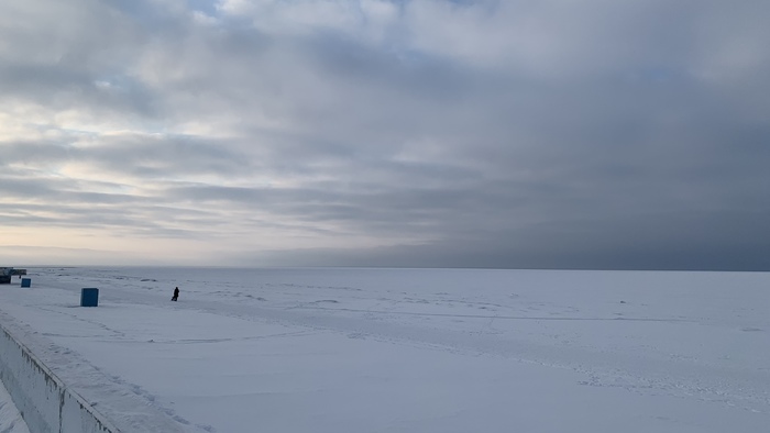 That's why they call him White - My, White Sea, Mobile photography, Jagry, Severodvinsk, Winter