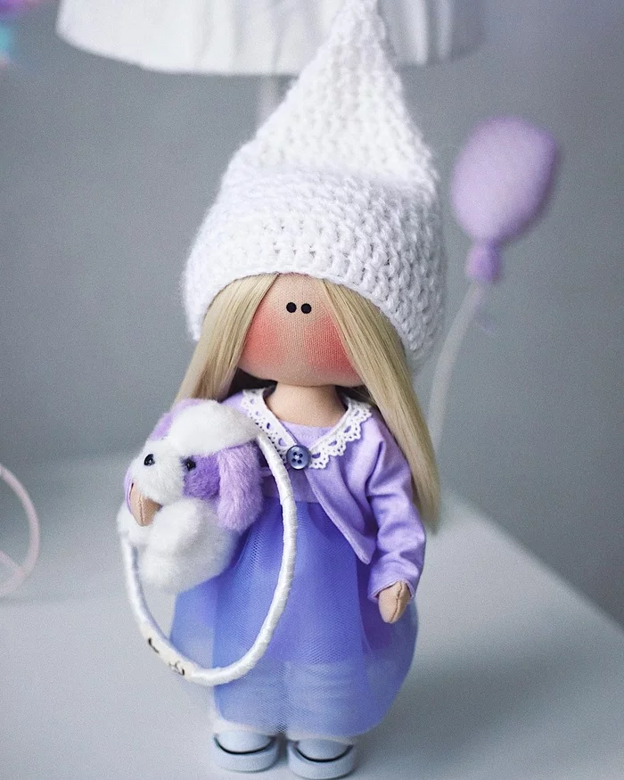 Handmade interior doll - My, Interior doll, Handmade, Textile doll, Toys, Kazan, Moscow, Longpost, Needlework without process