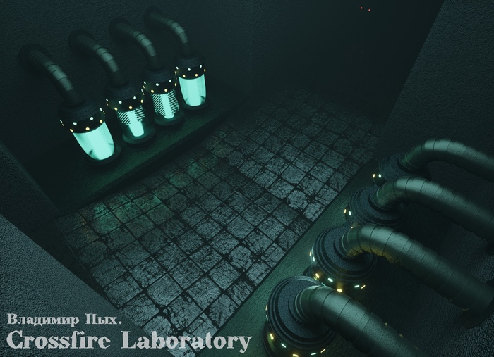 Crossfire. Labortory.  3d Crossfire, Blender, , , , 3D, , 