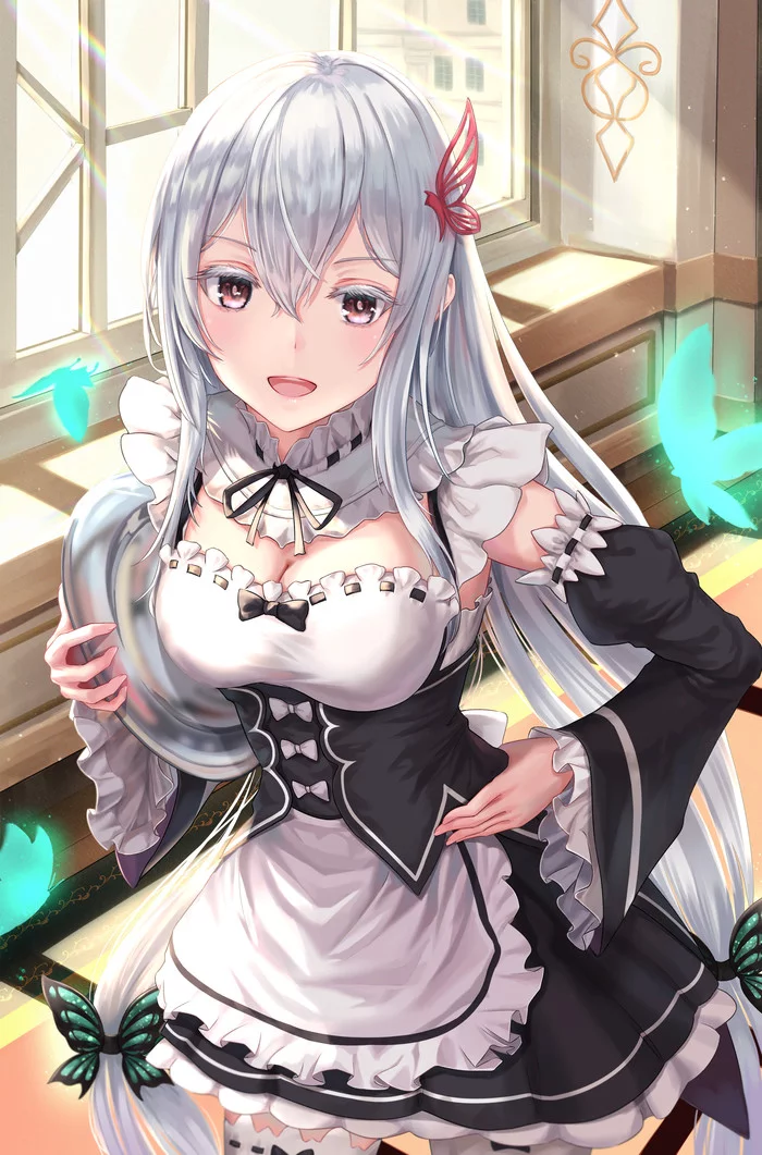 Sweet maid - Re: Zero Kara, Echidna, Anime art, Anime, Housemaid