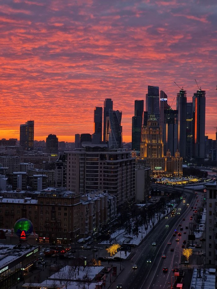 Московские закаты фото