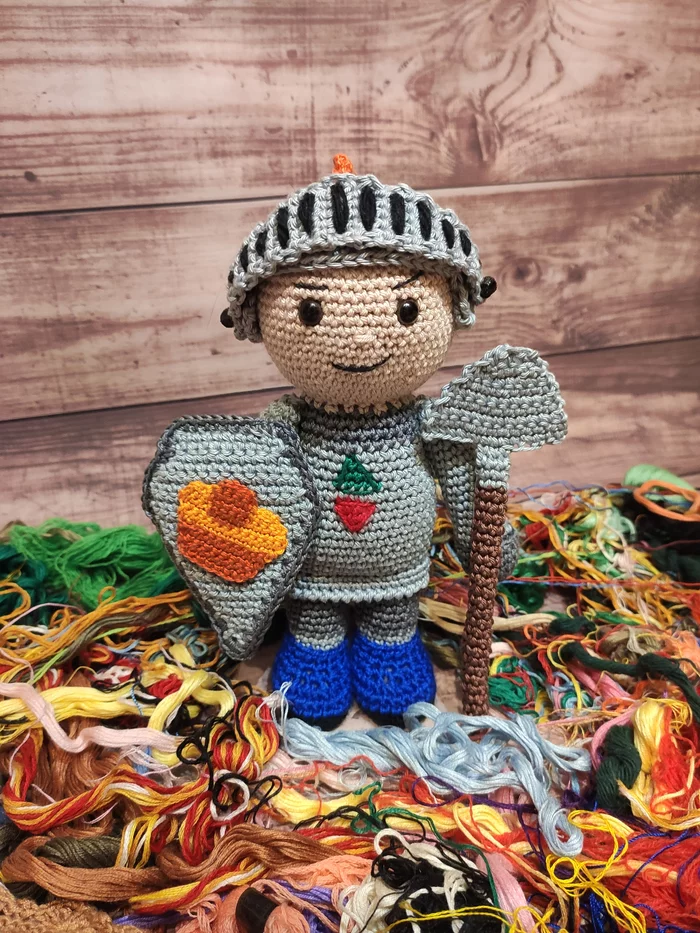 Knight of fresh - My, Knitting, Crochet, knitted competition, Knights of the Fresh, Amigurumi, Knitted toys, Needlework without process, Longpost