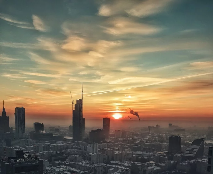 Attempts in photo number 2 - Longpost, dawn, Height, Warsaw, Mobile photography, My