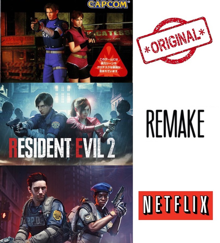      Netflix Netflix, Resident Evil, Resident Evil 2: Remake, Tom Clancys The Division 2