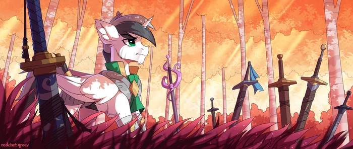 Cemetery of Blades - My little pony, Original character, Redchetgreen