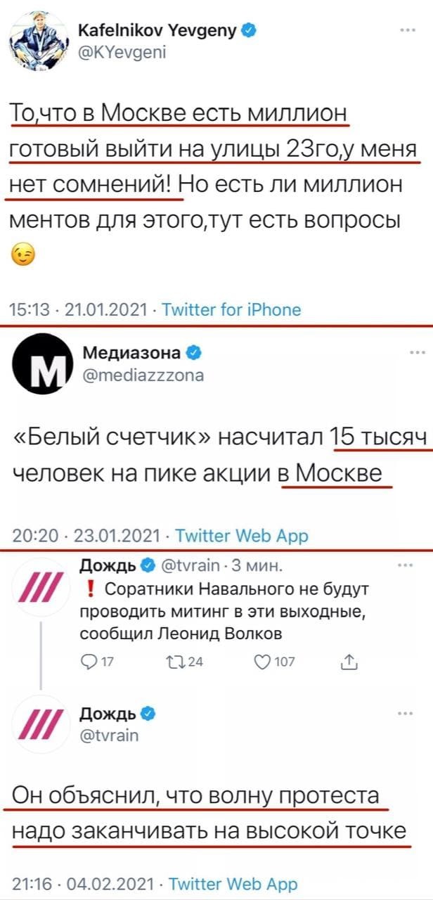 Инструкция как обгадиться и не показать вид - Политика, Протест, Алексей Навальный, Twitter, Скриншот