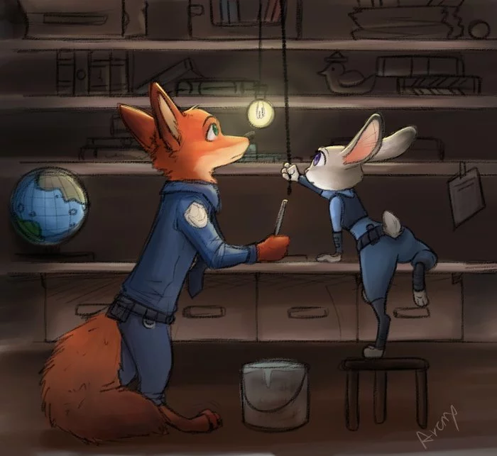 So what are we looking for? - Zootopia, Nick wilde, Judy hopps, Pantry, Art